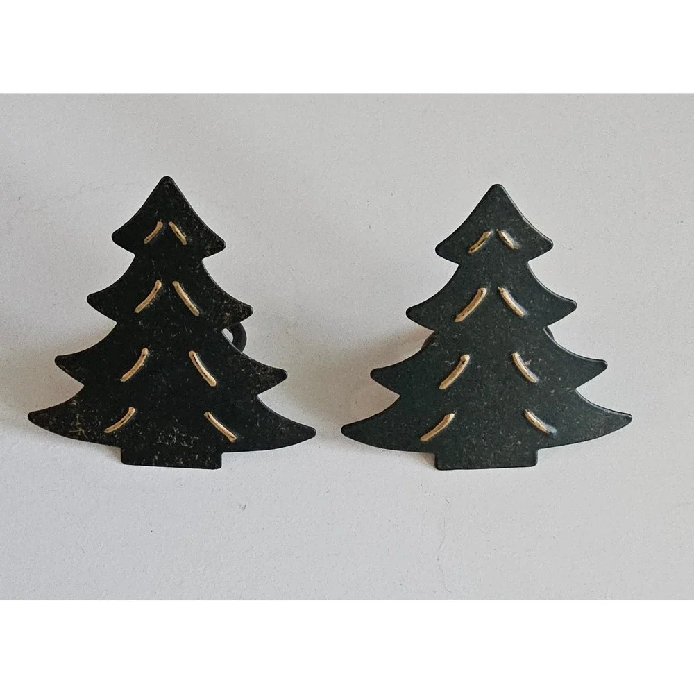 Vintage Christmas Napkin Ring Holders Set 8 Sleigh Bell Holiday‎ Decor Rustic